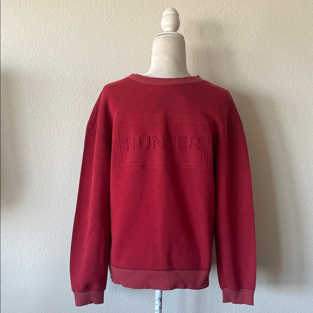 Hunter for Target Red Embossed Logo Sweatshirt – Size S
